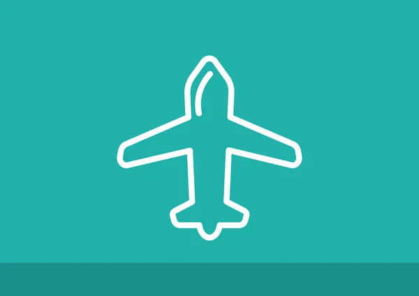 Icono web aeronave — Vector de stock