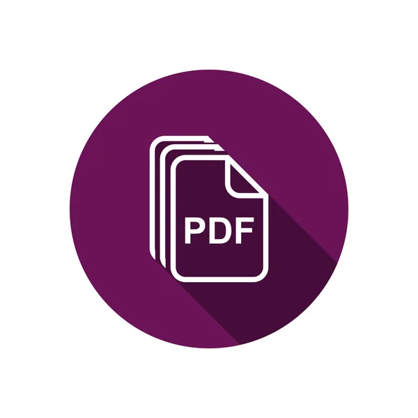 Archivos PDF icono web simple — Archivo Imágenes Vectoriales