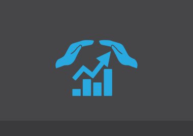 Web iletişim ve el simgesi