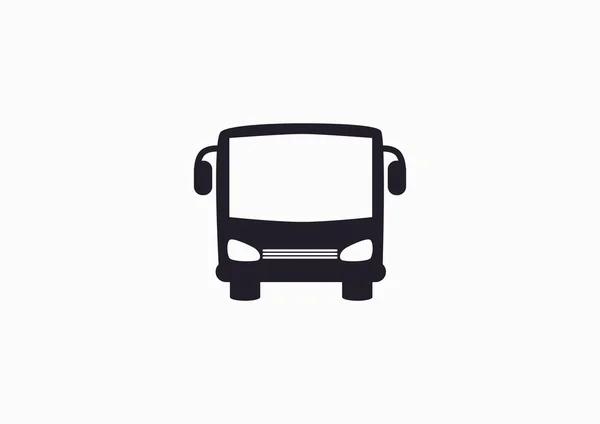 Einfache Bus Front Web-Ikone — Stockvektor