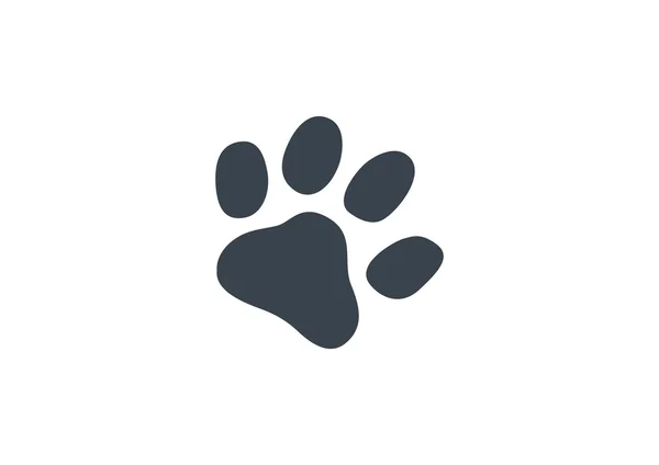 Pies łapa toru prostego ikonę — Wektor stockowy