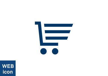 Alışveriş sepeti basit web simgesi