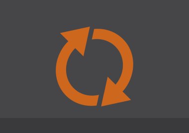 Oklar web simgesi olan daire 