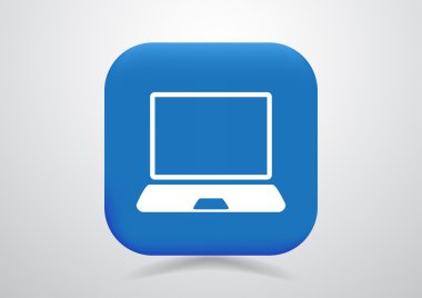 Basit dizüstü web simgesi 