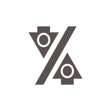 Yüzde işareti ile okları