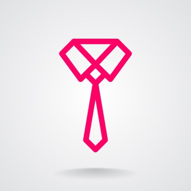 Basit kravat simgesi.