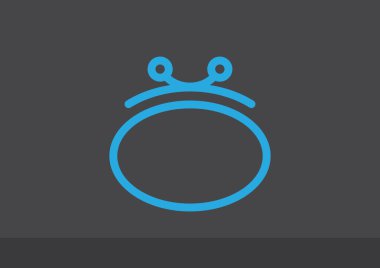 Basit cüzdan web simgesi