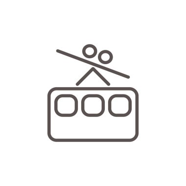 Füniküler demiryolu web simgesi 