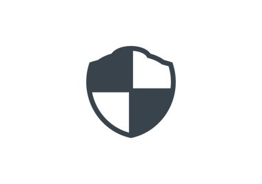 Basit kalkan web simgesi 