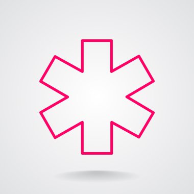 Basit tıbbi işareti simgesi