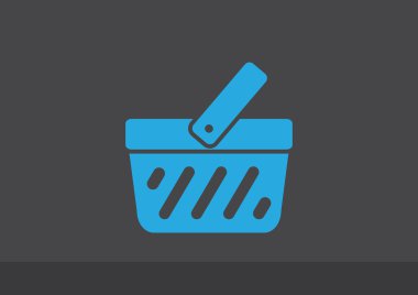 Alışveriş sepeti basit web simgesi