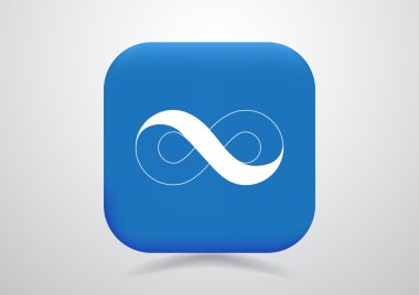 Sonsuzluk sembolü web simgesi 