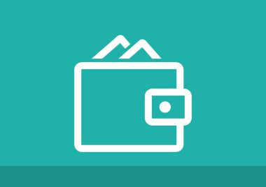 Basit cüzdan web simgesi