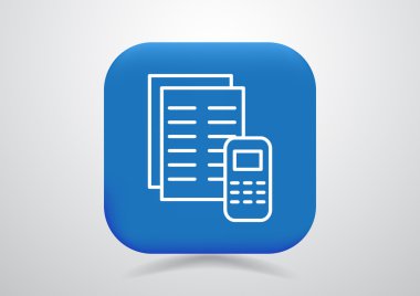 Basit hesap makinesi işareti simgesi