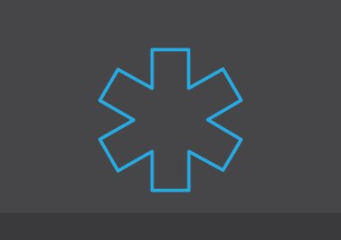 Basit tıbbi işareti simgesi