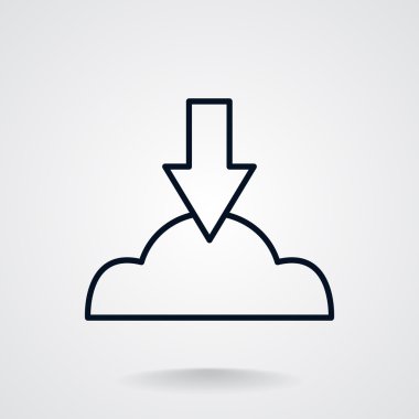 Bulut dosya karşıya yükleme simgesi