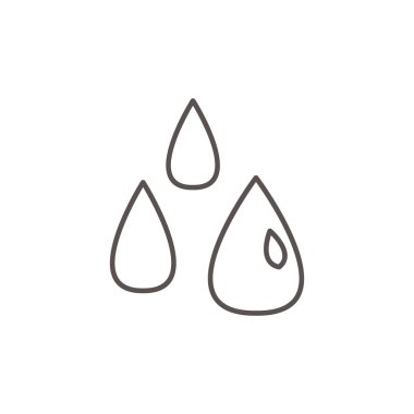 Sıvı damlacıkları basit web simgesi 