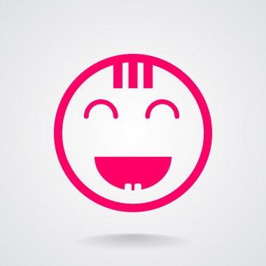 Mutlu bir çocuk yüzü doodle 