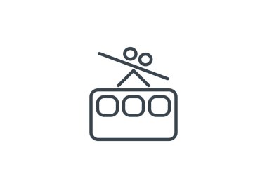 Füniküler demiryolu web simgesi 