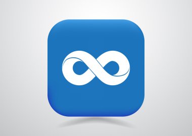 Sonsuzluk sembolü web simgesi 