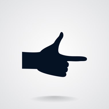 El ile düz parmak işaret