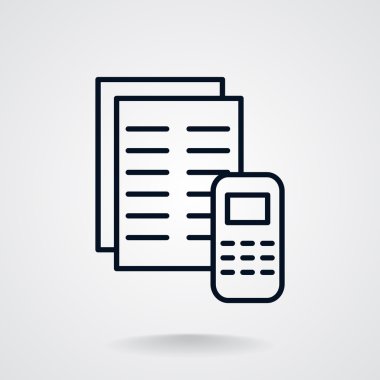 Basit hesap makinesi işareti simgesi