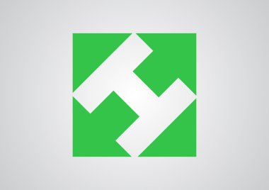 Kare üçgen simgesiyle 