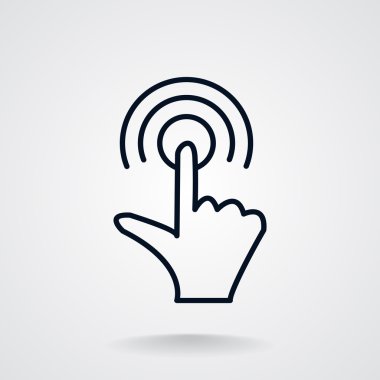 Dokunmatik ekran web simgesi 