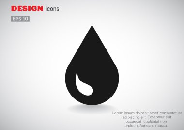 Sıvı damlacık basit web simgesi 