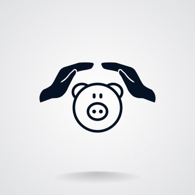 El simgesi ile Piggy banka 