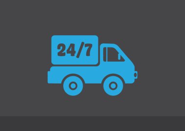 Basit kamyon web simgesi 