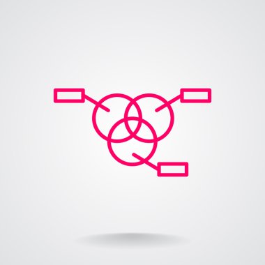 Yuvarlak Infographic web simgesi 