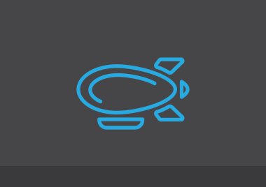 Zeplin zeppelin web simgesi 