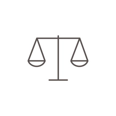 Adalet basit web simgesi ölçekleri 