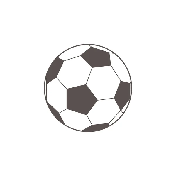 Icône de ballon de football — Image vectorielle