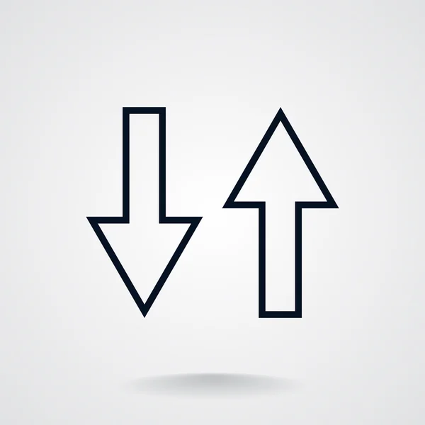 Simple arrows icon — Stock Vector