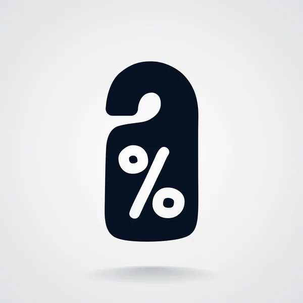 Prozent-Rabattschild — Stockvektor