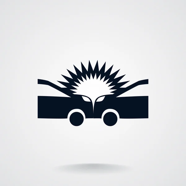 Auto accident icon — Stock Vector