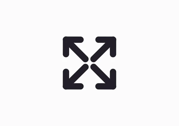 Jednoduché šipky ikona — Stockový vektor