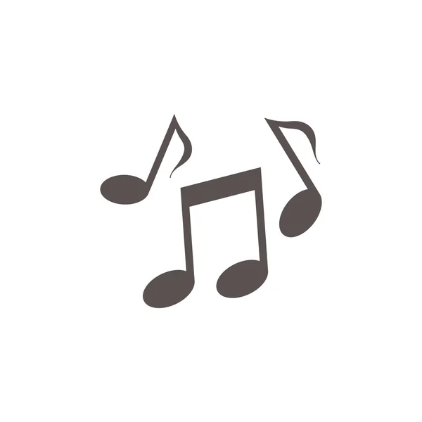 Einfache Musik-Ikone — Stockvektor