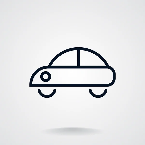 Eenvoudige auto web pictogram — Stockvector