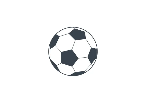 Icono de pelota de fútbol — Archivo Imágenes Vectoriales