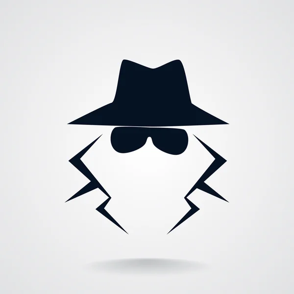 Agente espía anónimo — Vector de stock