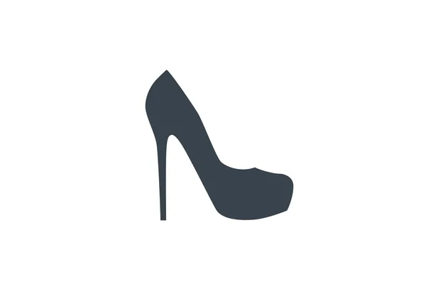 Kvinnliga sko spindelväv ikonen — Stock vektor