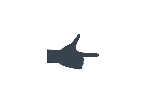 Main pointant avec le doigt droit — Image vectorielle