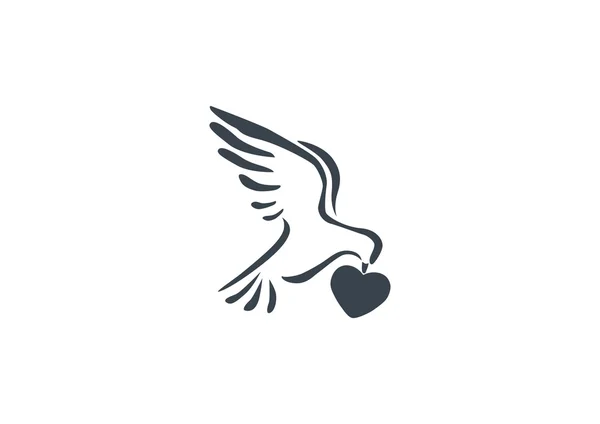 Ikona webové holubice — Stockový vektor
