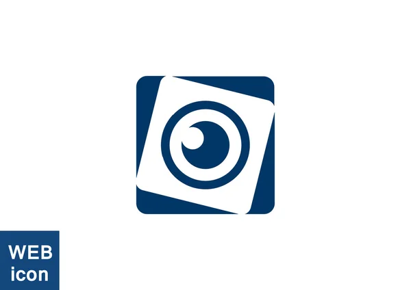 Lens web pictogram — Stockvector