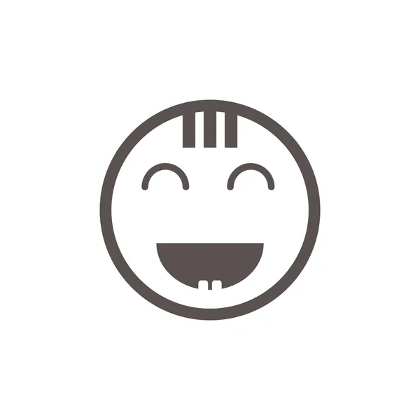 Doodle gelukkig kind gezicht — Stockvector