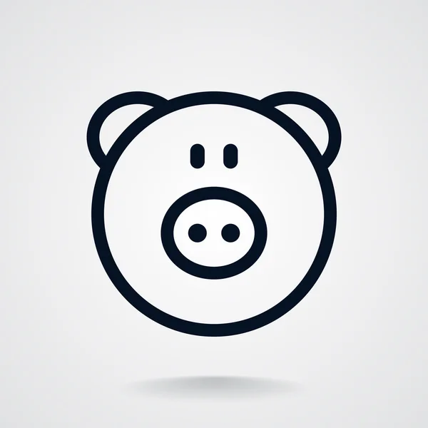 Moneybox icône simple — Image vectorielle