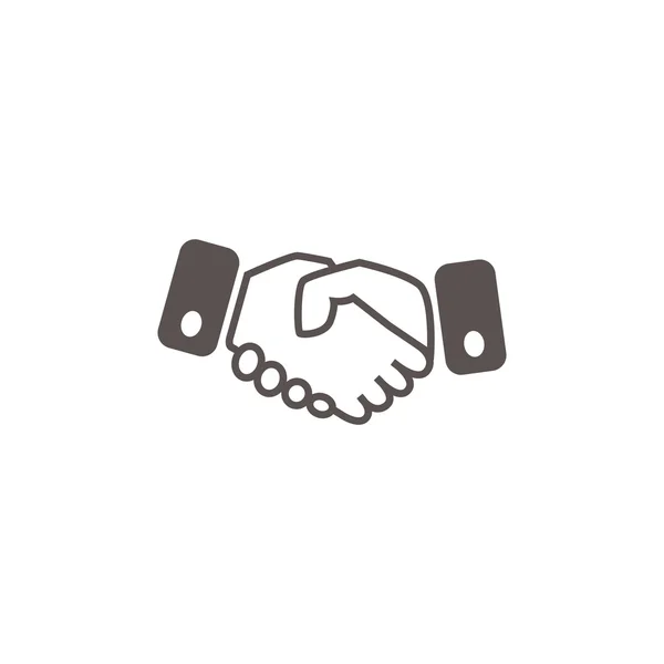 Einfaches Symbol für Handschlag-Zeichen — Stockvektor
